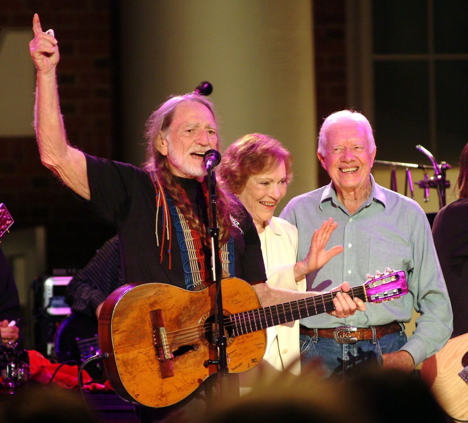 2004: Willie Nelson, Jimmy and Rosalynn Carter